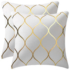 DEZENE 12x20 Inch Gold Velvet Throw Pillow Covers: 2 Pack Rectangular Decorative Pillow Cases for Bedroom Sofa Couch Living Room, Black