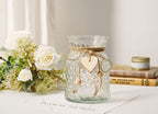 YJ Fake Flowers with Vase, Silk Roses Artificial Flowers in Vase, Faux Flower Plant Arrangement Suitable for Home Office Decoration, Dining Table Centerpiece(White)