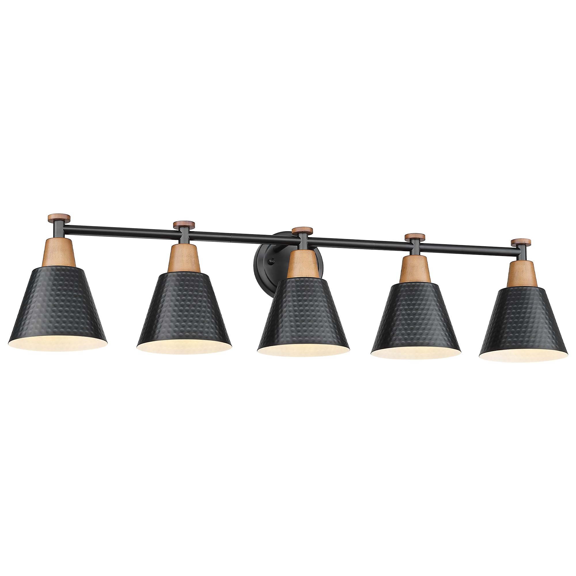 FEMILA 1-Light Vintage Wall Sconces, Antique Brass Industrial Sconces Wall Lighting, Single Bathroom Vanity Light Fixtures Wall Mount Lamp, Hammered Metal Shade,4FG59B BG