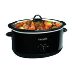 Crock-Pot 7-Quart Manual Slow Cooker, Family Size Serves 8+ People & Fits 6-lb Roast, Removable Stoneware with Warming Setting, Dishwasher Safe for Easy Cleanup, Turquoise