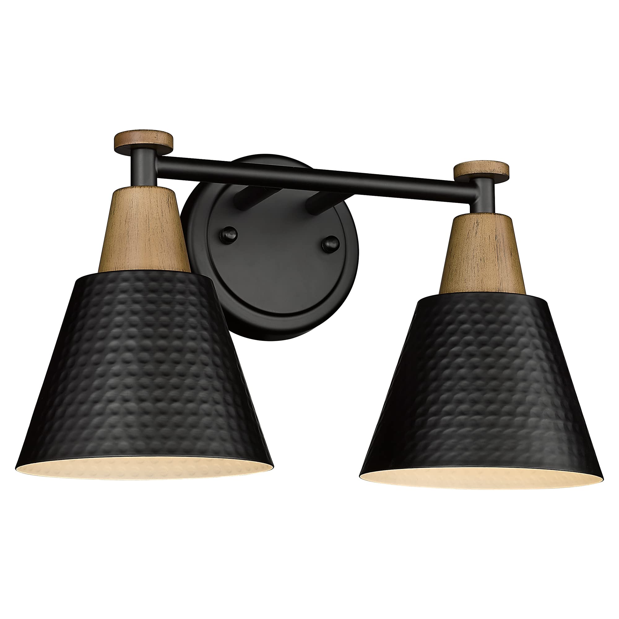 FEMILA 1-Light Vintage Wall Sconces, Antique Brass Industrial Sconces Wall Lighting, Single Bathroom Vanity Light Fixtures Wall Mount Lamp, Hammered Metal Shade,4FG59B BG