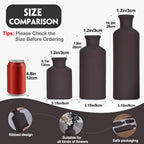 Blue Ceramic Vase Set - 3 Blue Small Vases, Farmhouse Country Flower Vase Home Decor, Living Room Decoration, Table Decoration, Fireplace Decor, and Entrance Decorations Centerpieces