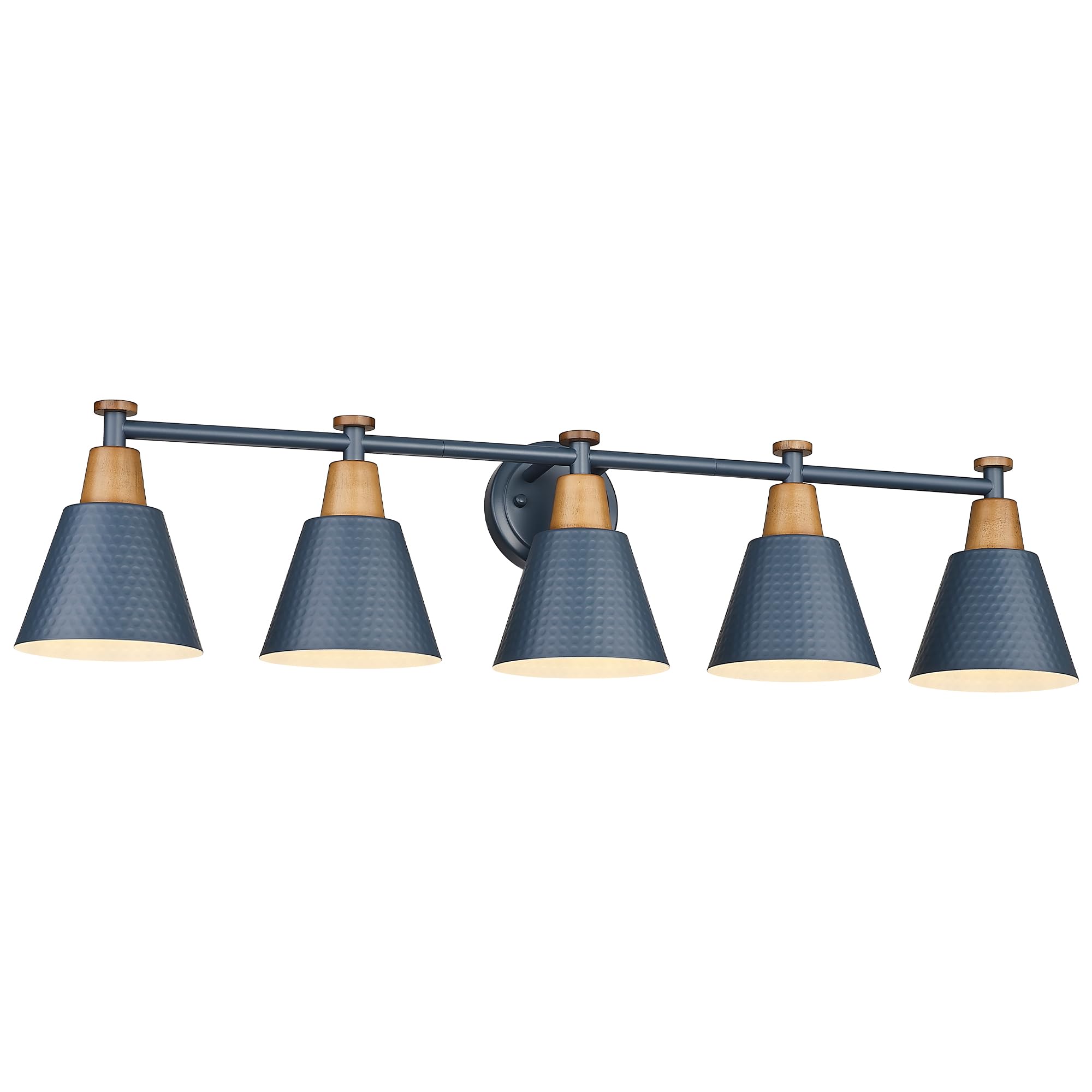 FEMILA 1-Light Vintage Wall Sconces, Antique Brass Industrial Sconces Wall Lighting, Single Bathroom Vanity Light Fixtures Wall Mount Lamp, Hammered Metal Shade,4FG59B BG