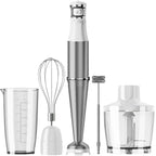 Turelar Immersion Blender Handheld Corded Hand Blenders Set 1100W, Trigger Variable Speed 5 in 1 Stick Emulsifier with Chopper, Whisk and Frother for Soup, Baby Food and Smoothies, Navy Blue