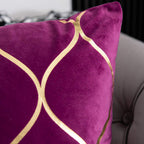 DEZENE 12x20 Inch Gold Velvet Throw Pillow Covers: 2 Pack Rectangular Decorative Pillow Cases for Bedroom Sofa Couch Living Room, Black