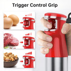 Turelar Immersion Blender Handheld Corded Hand Blenders Set 1100W, Trigger Variable Speed 5 in 1 Stick Emulsifier with Chopper, Whisk and Frother for Soup, Baby Food and Smoothies, Navy Blue