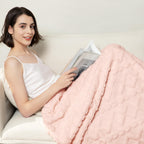 Aganear Fleece Throw Blanket - Cozy Soft Lightweight Fuzzy Throw Blanket for Women Portable Throw Blankets for Couch, Warm Present for Birthday, Christmas, Halloween, Housewarming(50"x60", Khaki)