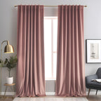 Emerald Green Velvet Curtains 84 inches Long Luxury 80% Blackout Curtains for Bedroom Living Room,Thermal Insulated Super Soft Window Drapes Rod Pocket & Back Tab, 52" W x 84" L, 2 Panels