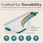 Country Kitchen Nonstick Stackable Bakeware Set - Durable, Easy Release Baking Set- 22 Pc. Includes Silicone Muffin Cups