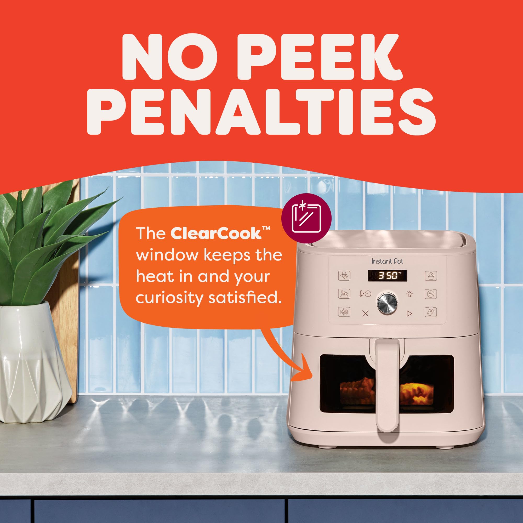 Instant Pot 6QT VORTEX Plus Air Fryer, 6-in-1, Air Fry, Broil, Dehydrate, Crisp, Roast, Reheat, Bake, Dishwasher-Safe Airfryer basket, from the Makers of Instant Pot, Stainless Steel
