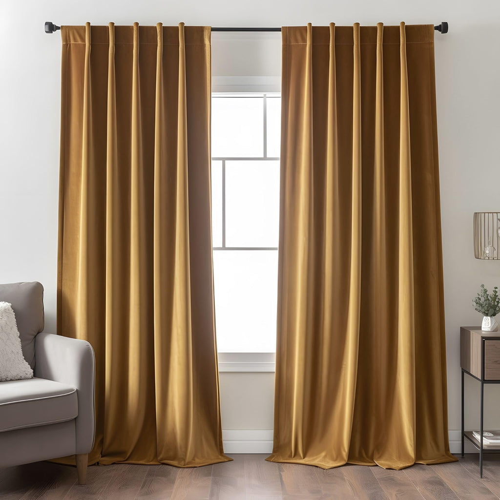 Emerald Green Velvet Curtains 84 inches Long Luxury 80% Blackout Curtains for Bedroom Living Room,Thermal Insulated Super Soft Window Drapes Rod Pocket & Back Tab, 52" W x 84" L, 2 Panels