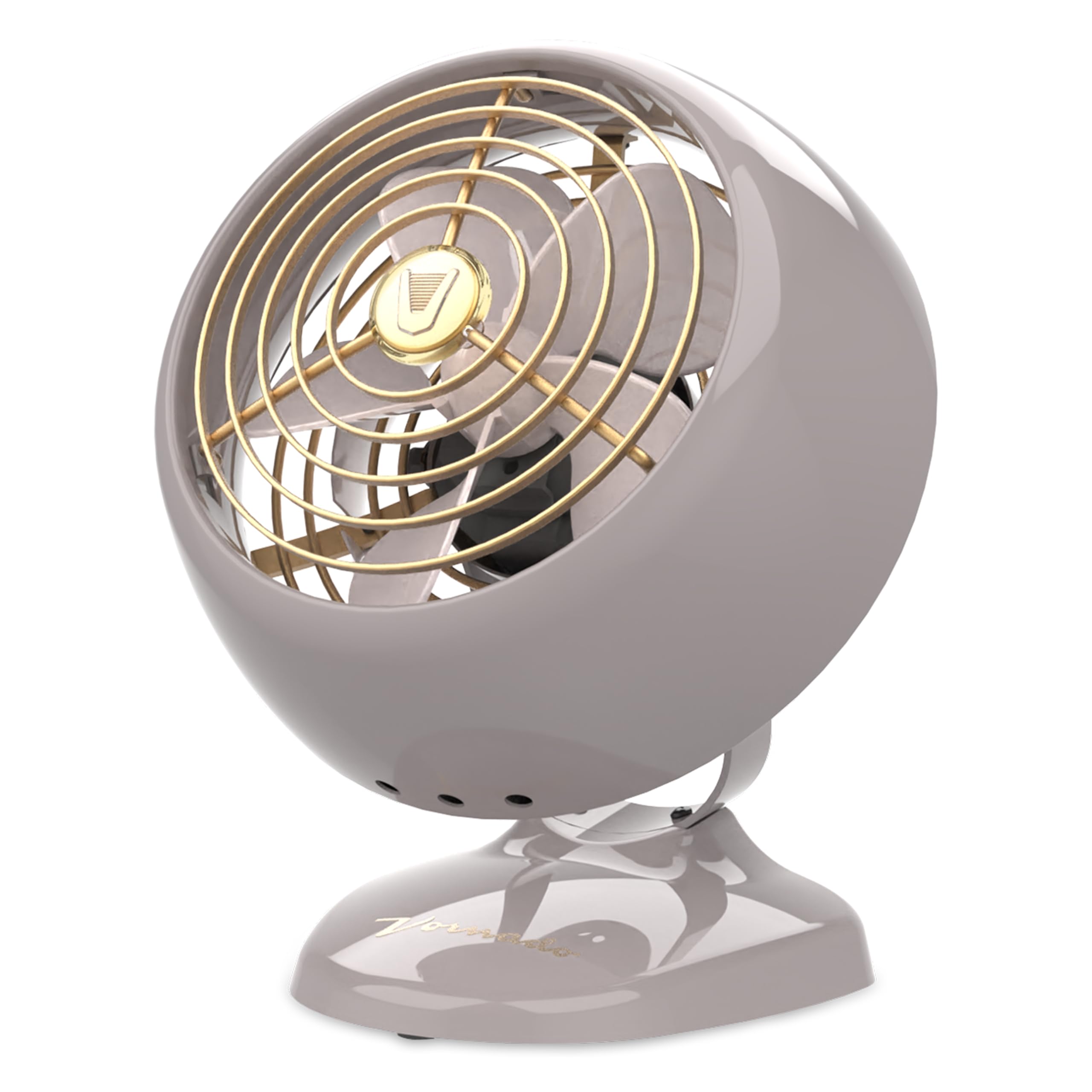 Vornado VFAN™ Mini Classic Vintage Metal Desk Fan, 2-Speed, Adjustable Tilt, Personal Air Circulator for Bedroom, Office, Dorm Room, Portable Quiet, Vintage Green