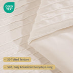 NEXHOME PRO Tufted Boho Comforter Set King, 8 Piece Bed in a Bag, Ultra Soft Brushed Microfiber All-in-One Bedding, Lightweight All Season Comforter, Machine Washable, Sage Green
