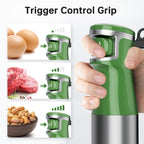 Turelar Immersion Blender Handheld Corded Hand Blenders Set 1100W, Trigger Variable Speed 5 in 1 Stick Emulsifier with Chopper, Whisk and Frother for Soup, Baby Food and Smoothies, Navy Blue