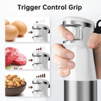 Turelar Immersion Blender Handheld Corded Hand Blenders Set 1100W, Trigger Variable Speed 5 in 1 Stick Emulsifier with Chopper, Whisk and Frother for Soup, Baby Food and Smoothies, Navy Blue
