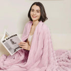 Aganear Fleece Throw Blanket - Cozy Soft Lightweight Fuzzy Throw Blanket for Women Portable Throw Blankets for Couch, Warm Present for Birthday, Christmas, Halloween, Housewarming(50"x60", Khaki)