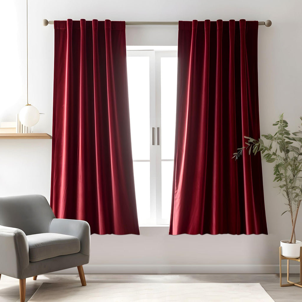 Emerald Green Velvet Curtains 84 inches Long Luxury 80% Blackout Curtains for Bedroom Living Room,Thermal Insulated Super Soft Window Drapes Rod Pocket & Back Tab, 52" W x 84" L, 2 Panels