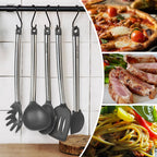 Kitchen Utensil Set-Silicone Cooking Utensils-33 Kitchen Gadgets & Spoons for Nonstick Cookware-Silicone and Stainless Steel Spatula Set-Best Kitchen Tools, Useful Pots (Khaki)