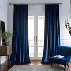 Emerald Green Velvet Curtains 84 inches Long Luxury 80% Blackout Curtains for Bedroom Living Room,Thermal Insulated Super Soft Window Drapes Rod Pocket & Back Tab, 52" W x 84" L, 2 Panels