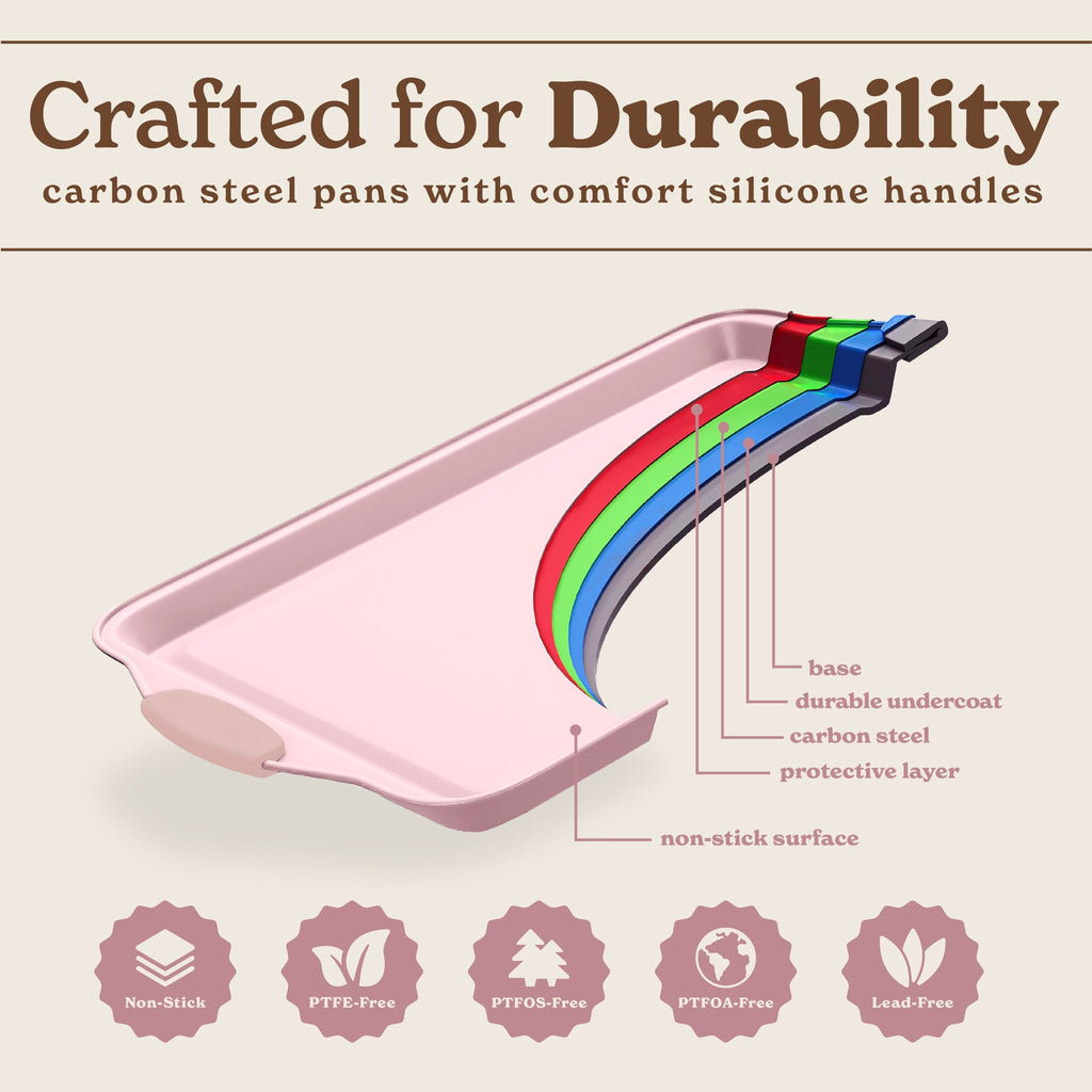 Country Kitchen Nonstick Stackable Bakeware Set - Durable, Easy Release Baking Set- 22 Pc. Includes Silicone Muffin Cups