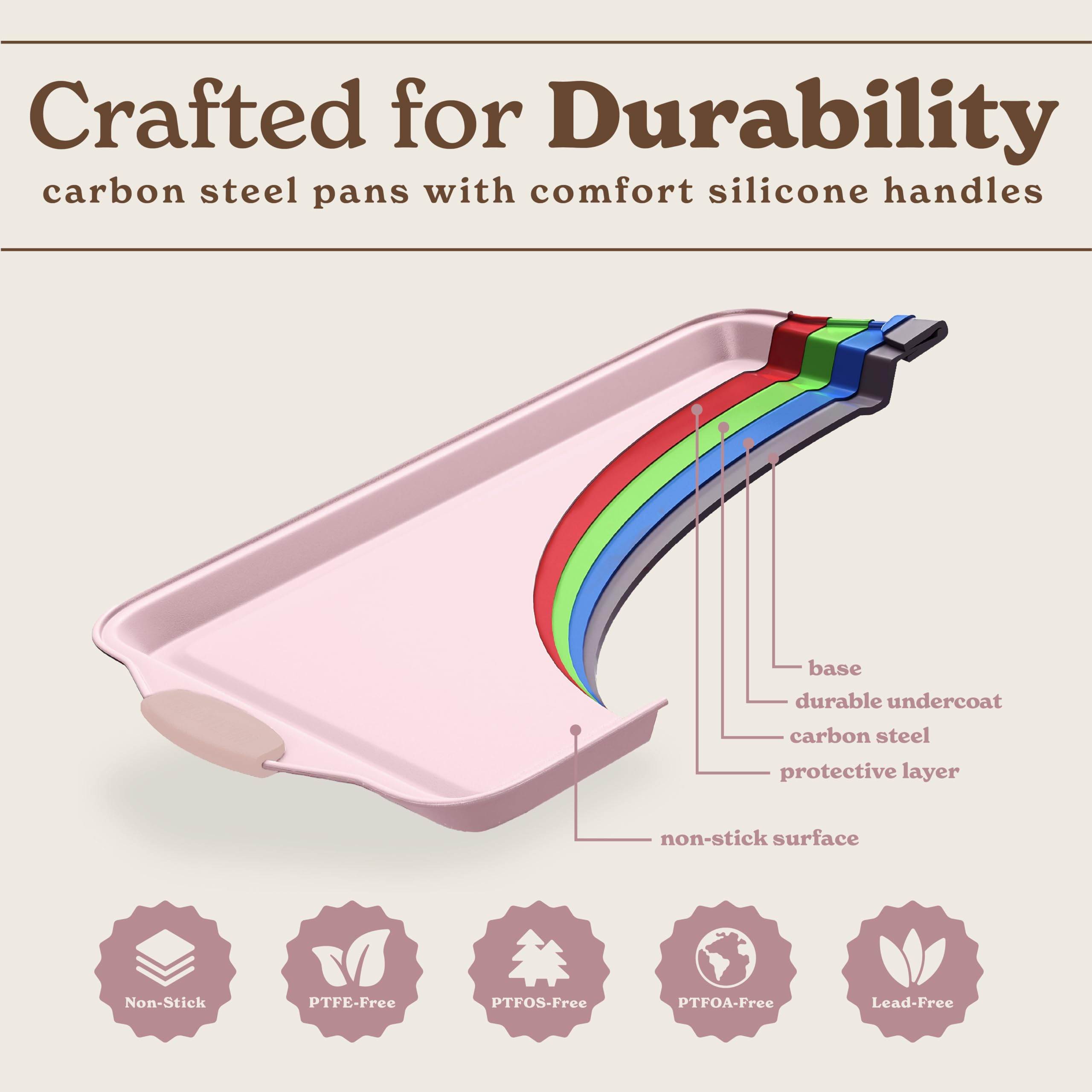 Country Kitchen Nonstick Stackable Bakeware Set - Durable, Easy Release Baking Set- 22 Pc. Includes Silicone Muffin Cups