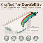 Country Kitchen Nonstick Stackable Bakeware Set - Durable, Easy Release Baking Set- 22 Pc. Includes Silicone Muffin Cups