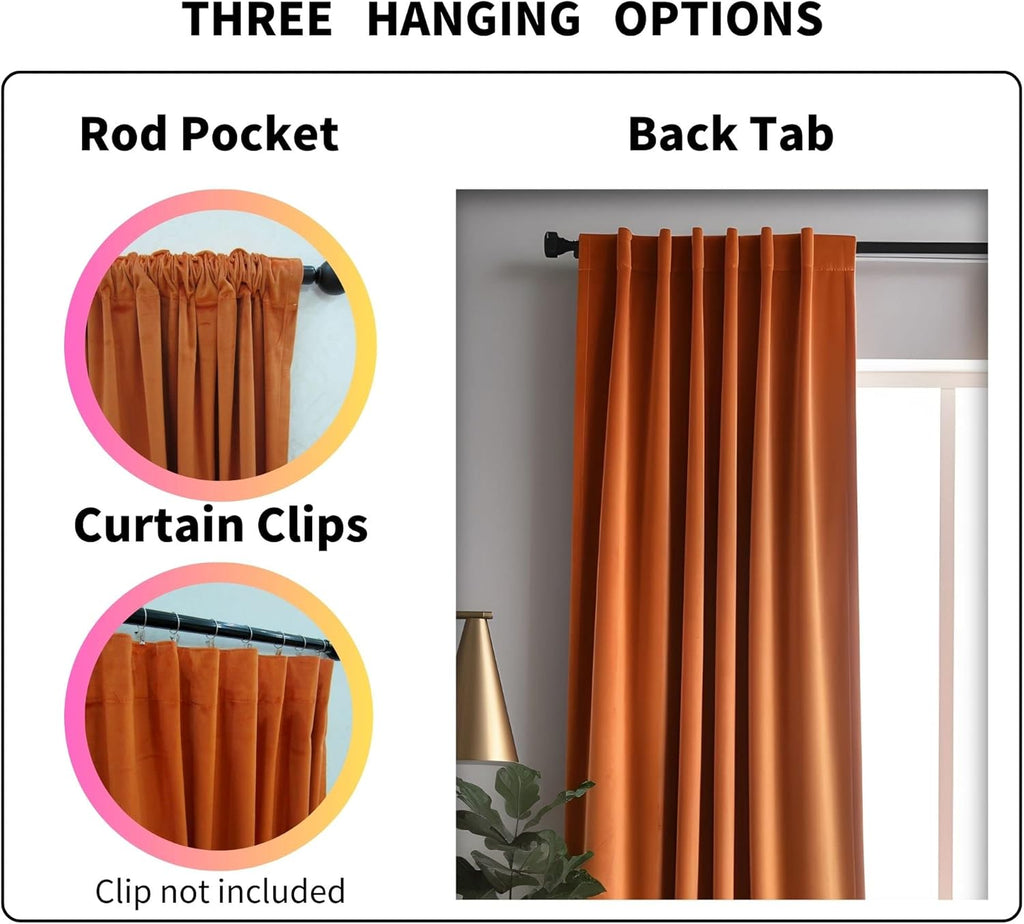 Emerald Green Velvet Curtains 84 inches Long Luxury 80% Blackout Curtains for Bedroom Living Room,Thermal Insulated Super Soft Window Drapes Rod Pocket & Back Tab, 52" W x 84" L, 2 Panels