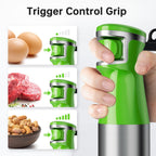 Turelar Immersion Blender Handheld Corded Hand Blenders Set 1100W, Trigger Variable Speed 5 in 1 Stick Emulsifier with Chopper, Whisk and Frother for Soup, Baby Food and Smoothies, Navy Blue