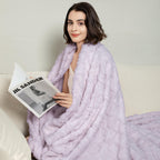 Aganear Fleece Throw Blanket - Cozy Soft Lightweight Fuzzy Throw Blanket for Women Portable Throw Blankets for Couch, Warm Present for Birthday, Christmas, Halloween, Housewarming(50"x60", Khaki)