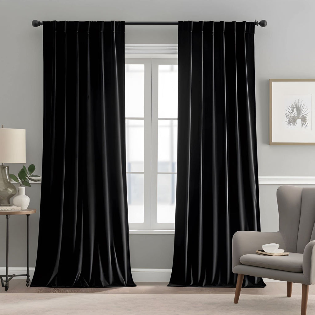 Emerald Green Velvet Curtains 84 inches Long Luxury 80% Blackout Curtains for Bedroom Living Room,Thermal Insulated Super Soft Window Drapes Rod Pocket & Back Tab, 52" W x 84" L, 2 Panels