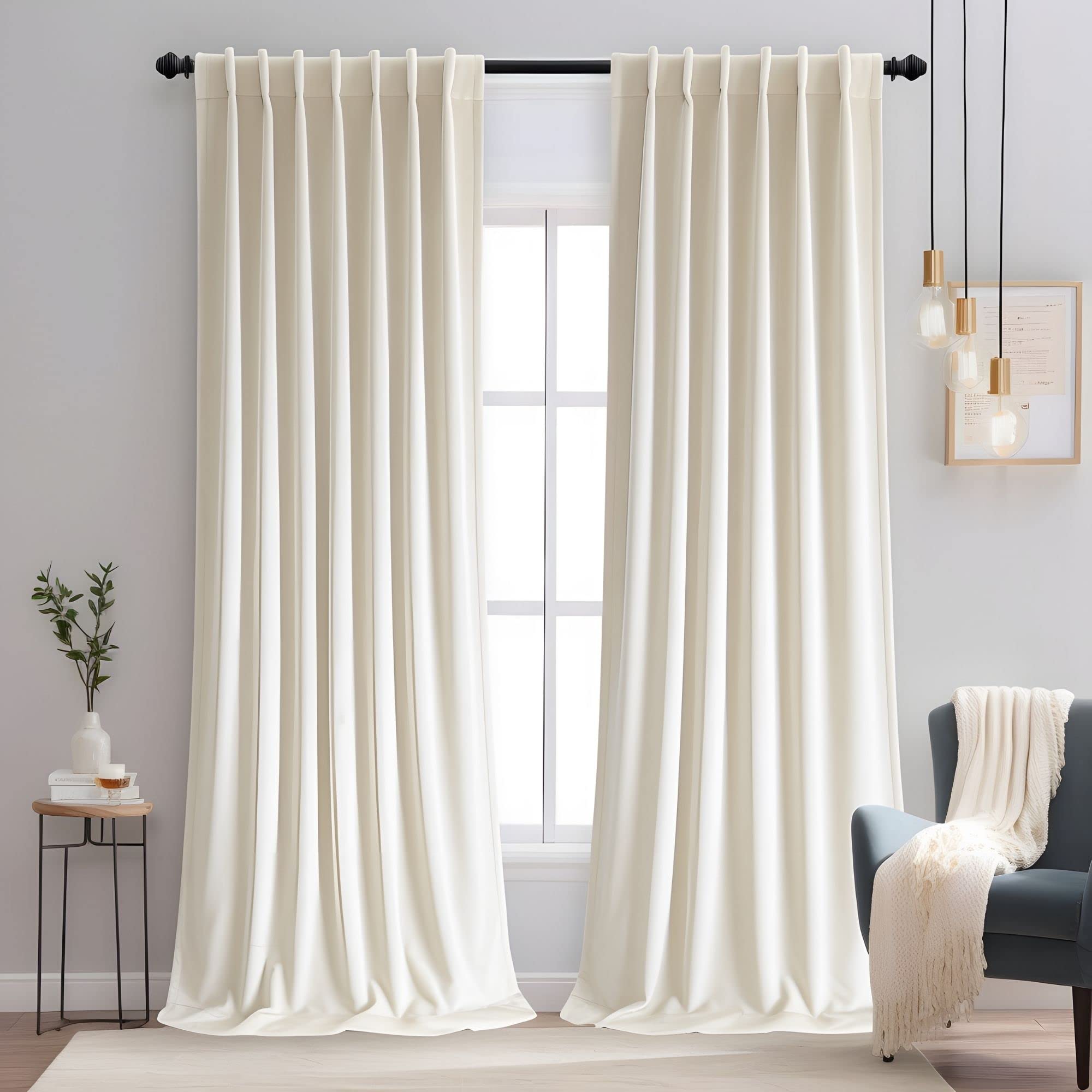 Emerald Green Velvet Curtains 84 inches Long Luxury 80% Blackout Curtains for Bedroom Living Room,Thermal Insulated Super Soft Window Drapes Rod Pocket & Back Tab, 52" W x 84" L, 2 Panels