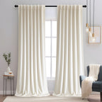 Emerald Green Velvet Curtains 84 inches Long Luxury 80% Blackout Curtains for Bedroom Living Room,Thermal Insulated Super Soft Window Drapes Rod Pocket & Back Tab, 52" W x 84" L, 2 Panels