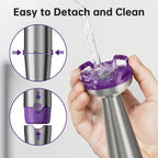 Turelar Immersion Blender Handheld Corded Hand Blenders Set 1100W, Trigger Variable Speed 5 in 1 Stick Emulsifier with Chopper, Whisk and Frother for Soup, Baby Food and Smoothies, Navy Blue