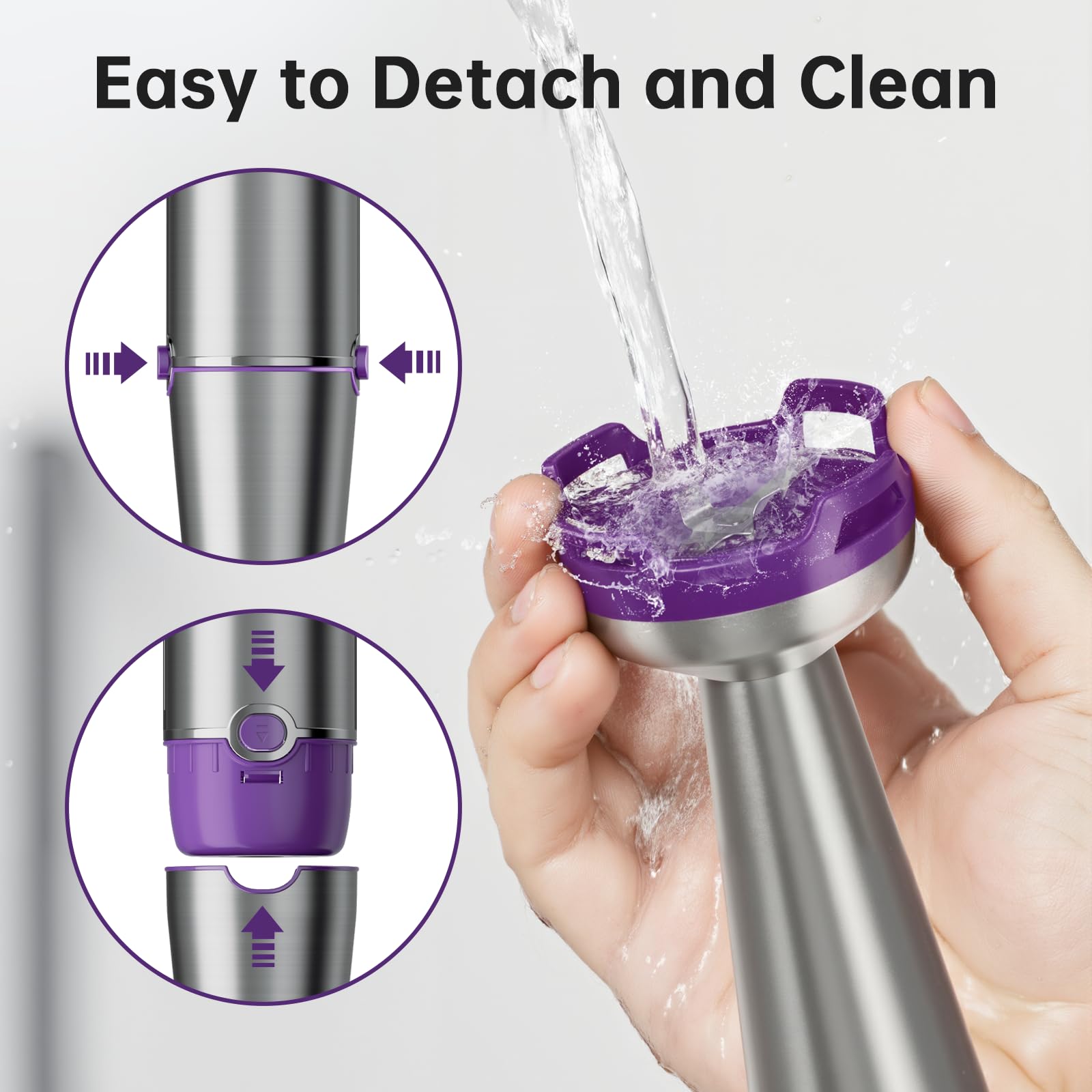 Turelar Immersion Blender Handheld Corded Hand Blenders Set 1100W, Trigger Variable Speed 5 in 1 Stick Emulsifier with Chopper, Whisk and Frother for Soup, Baby Food and Smoothies, Navy Blue