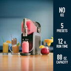 Ninja SLUSHi Frozen Drink & Slushie Machine with RapidChill Technology | 88 oz. Easy Fill Vessel | 5 Preset Programs | Make Margaritas, Frappés, & More | With Dishwasher Safe Parts | Black | FS301