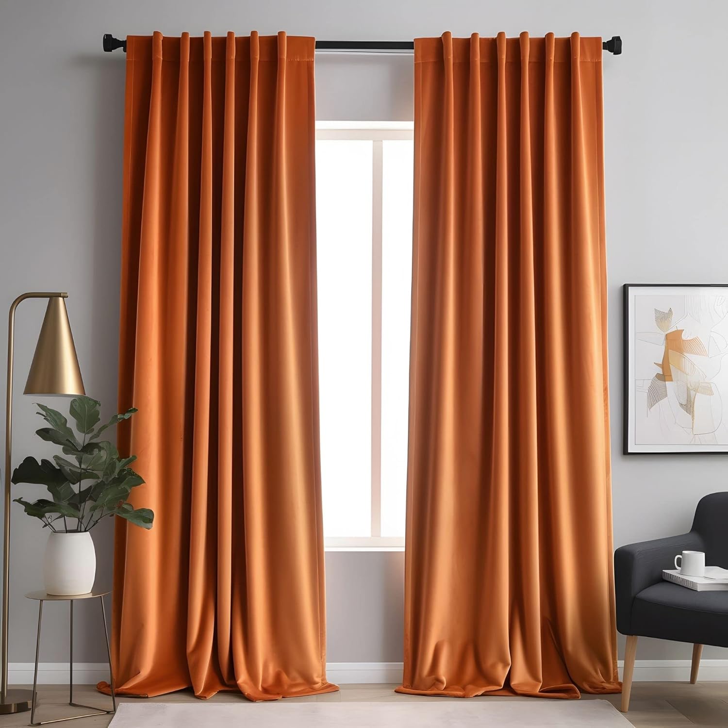 Emerald Green Velvet Curtains 84 inches Long Luxury 80% Blackout Curtains for Bedroom Living Room,Thermal Insulated Super Soft Window Drapes Rod Pocket & Back Tab, 52" W x 84" L, 2 Panels
