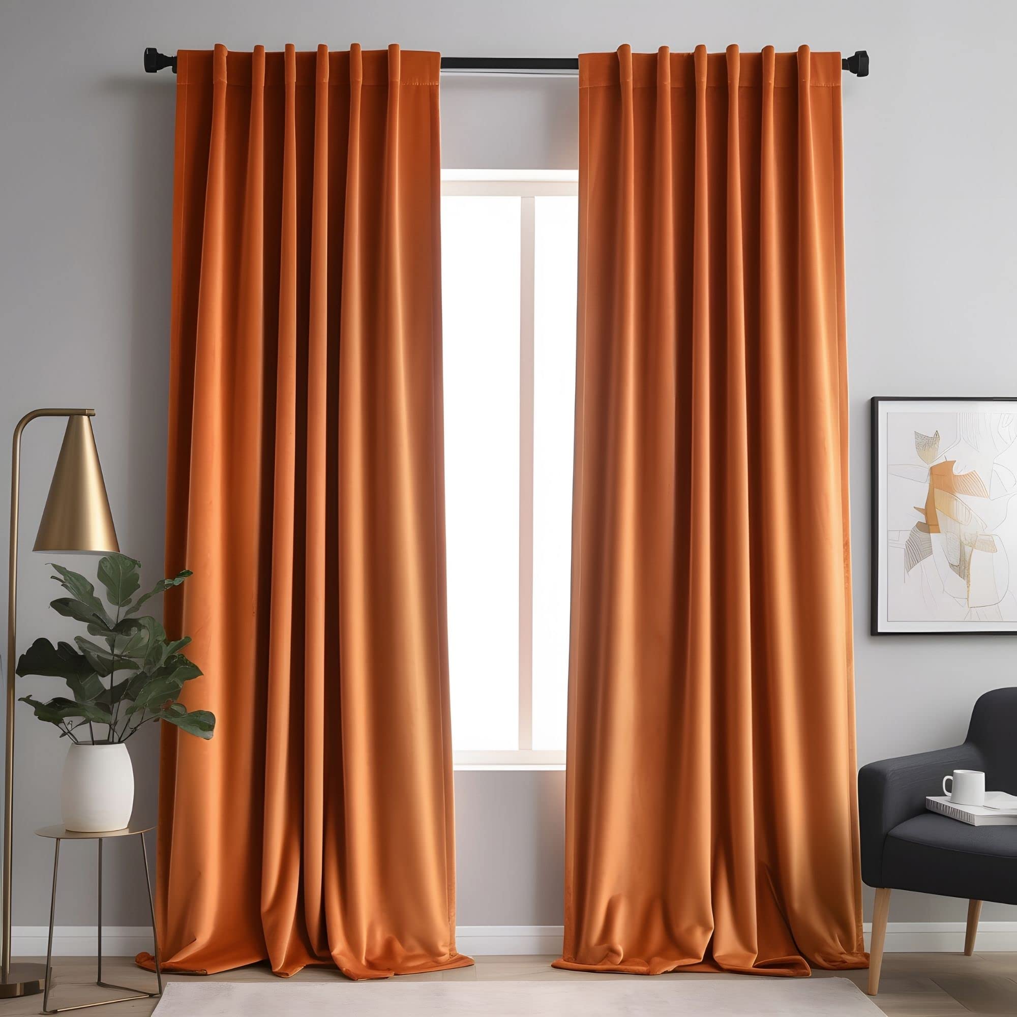 Emerald Green Velvet Curtains 84 inches Long Luxury 80% Blackout Curtains for Bedroom Living Room,Thermal Insulated Super Soft Window Drapes Rod Pocket & Back Tab, 52" W x 84" L, 2 Panels