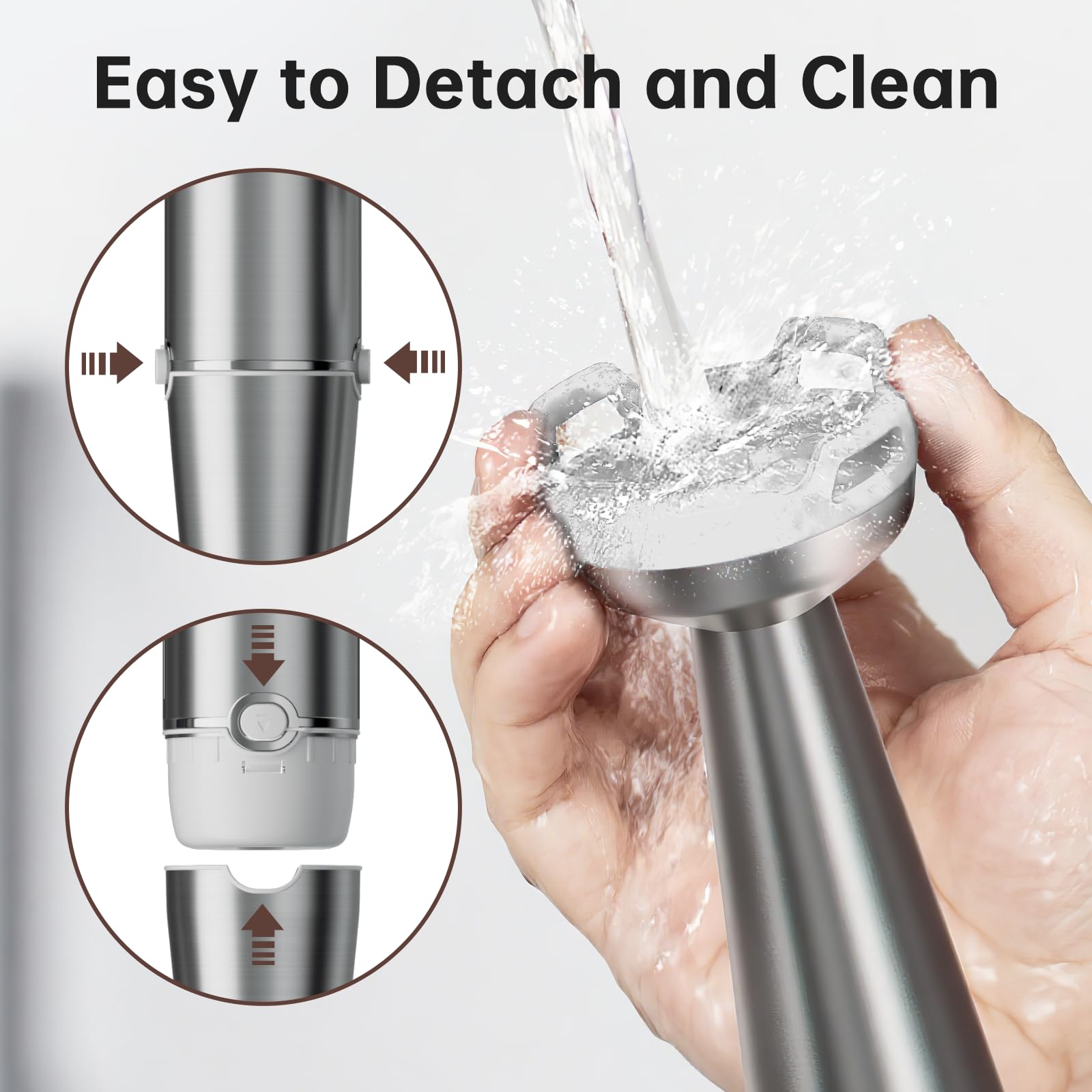 Turelar Immersion Blender Handheld Corded Hand Blenders Set 1100W, Trigger Variable Speed 5 in 1 Stick Emulsifier with Chopper, Whisk and Frother for Soup, Baby Food and Smoothies, Navy Blue
