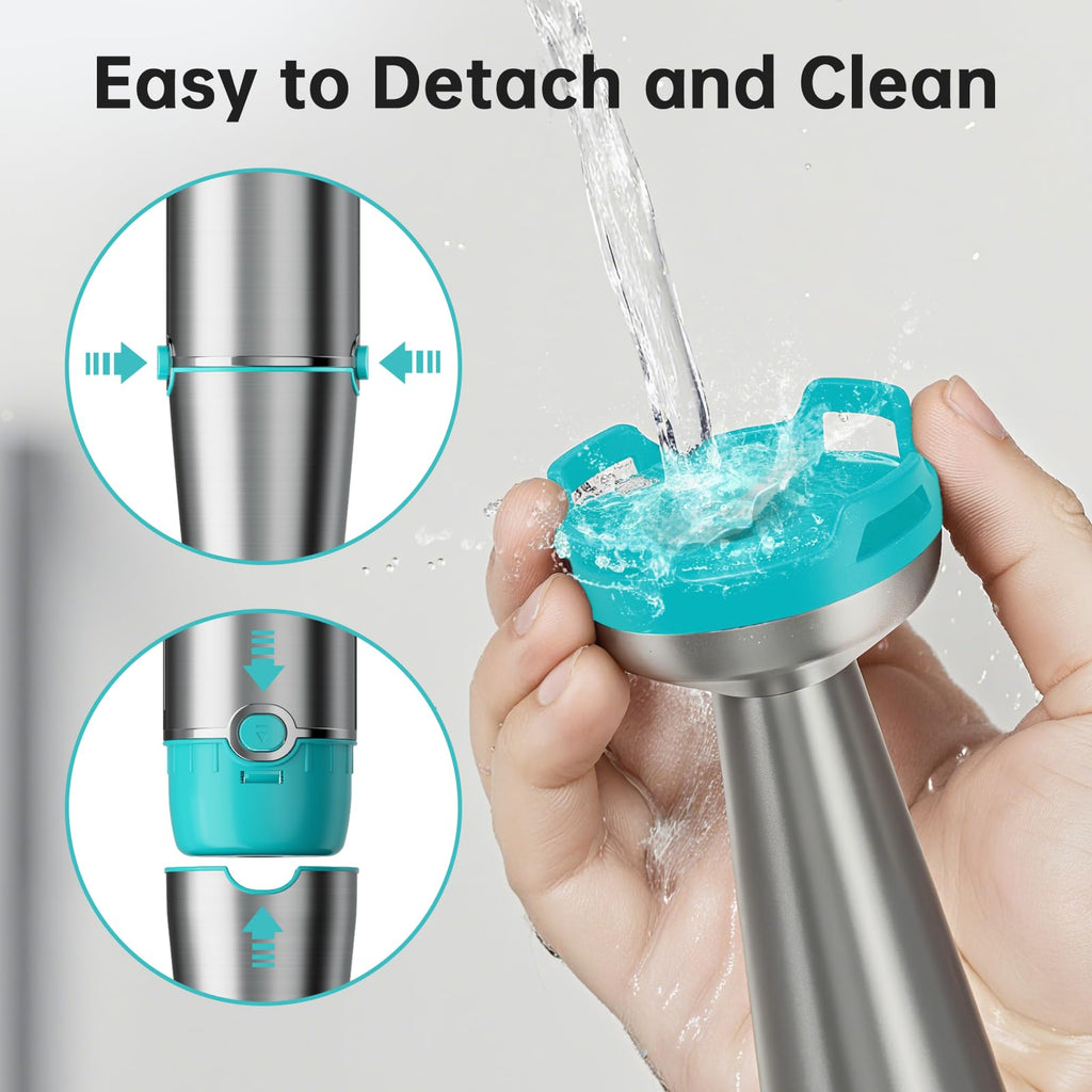Turelar Immersion Blender Handheld Corded Hand Blenders Set 1100W, Trigger Variable Speed 5 in 1 Stick Emulsifier with Chopper, Whisk and Frother for Soup, Baby Food and Smoothies, Navy Blue