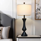 29" Gold Modern Table Lamps Set of 2, 3-Way Dimmable Touch Lamps for Nightstand with USB A+C & Outlets,Brass Lamps for Living Room, Bedroom, Nightstand, Entryway(2 Bulbs Included)
