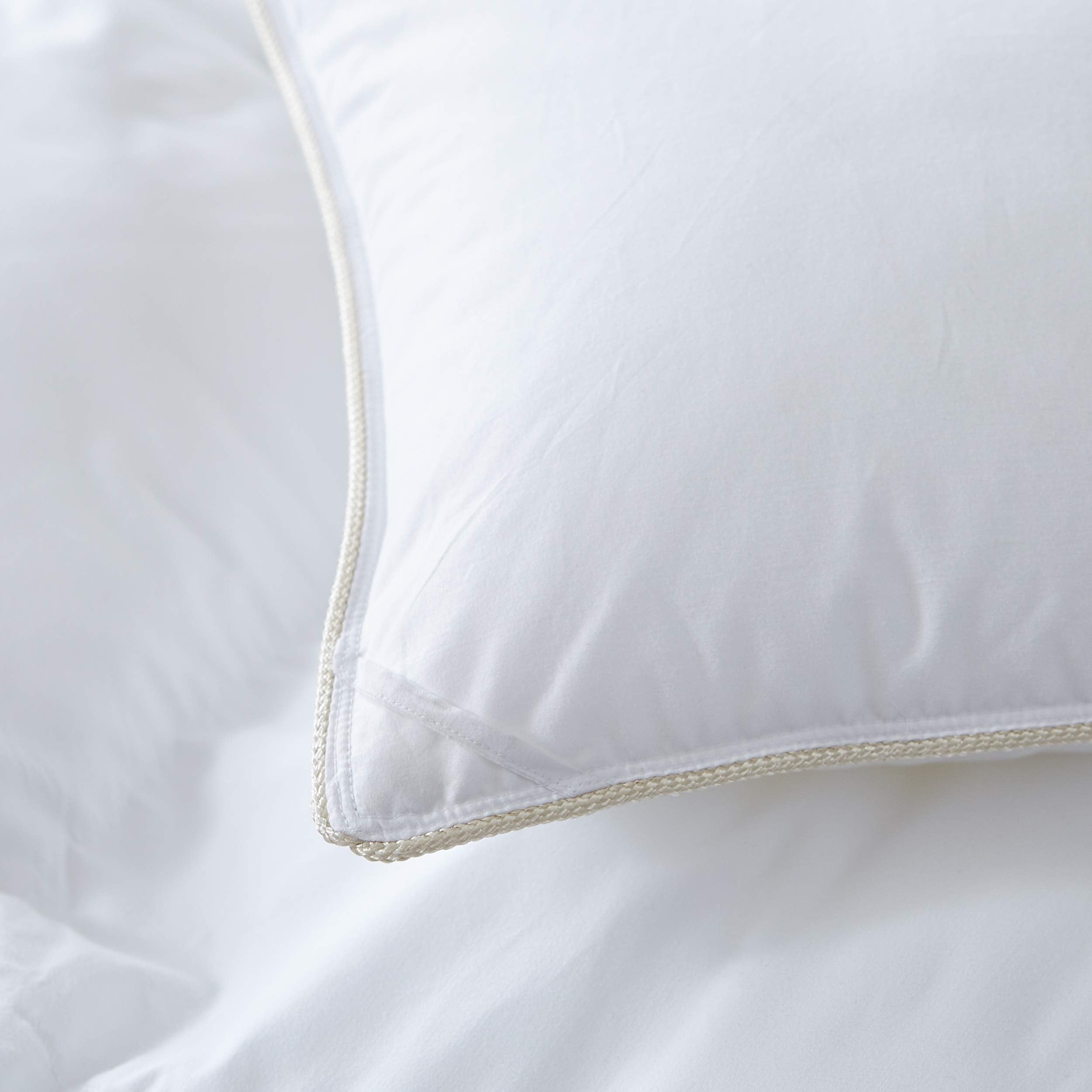 Luxurious White Solid Heavy Weight, Palatial King Size Goose Feathers Down Comforter for Winter Weather, 120 X 98 inches, Premium Baffle Box, 100% Egyptian Cotton Cover, 95 oz. Fill Weight