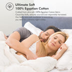 Luxurious White Solid Heavy Weight, Palatial King Size Goose Feathers Down Comforter for Winter Weather, 120 X 98 inches, Premium Baffle Box, 100% Egyptian Cotton Cover, 95 oz. Fill Weight