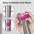 Turelar Immersion Blender Handheld Corded Hand Blenders Set 1100W, Trigger Variable Speed 5 in 1 Stick Emulsifier with Chopper, Whisk and Frother for Soup, Baby Food and Smoothies, Navy Blue