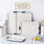 Country Kitchen Nonstick Stackable Bakeware Set - Durable, Easy Release Baking Set- 22 Pc. Includes Silicone Muffin Cups