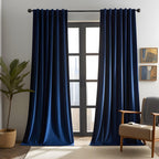 Emerald Green Velvet Curtains 84 inches Long Luxury 80% Blackout Curtains for Bedroom Living Room,Thermal Insulated Super Soft Window Drapes Rod Pocket & Back Tab, 52" W x 84" L, 2 Panels