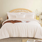 NEXHOME PRO Tufted Boho Comforter Set King, 8 Piece Bed in a Bag, Ultra Soft Brushed Microfiber All-in-One Bedding, Lightweight All Season Comforter, Machine Washable, Sage Green