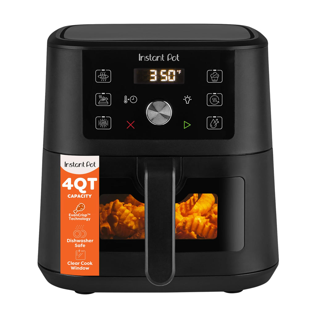 Instant Pot 6QT VORTEX Plus Air Fryer, 6-in-1, Air Fry, Broil, Dehydrate, Crisp, Roast, Reheat, Bake, Dishwasher-Safe Airfryer basket, from the Makers of Instant Pot, Stainless Steel