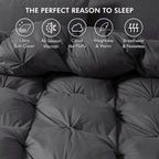 Luxurious White Solid Heavy Weight, Palatial King Size Goose Feathers Down Comforter for Winter Weather, 120 X 98 inches, Premium Baffle Box, 100% Egyptian Cotton Cover, 95 oz. Fill Weight