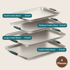 Country Kitchen Nonstick Stackable Bakeware Set - Durable, Easy Release Baking Set- 22 Pc. Includes Silicone Muffin Cups