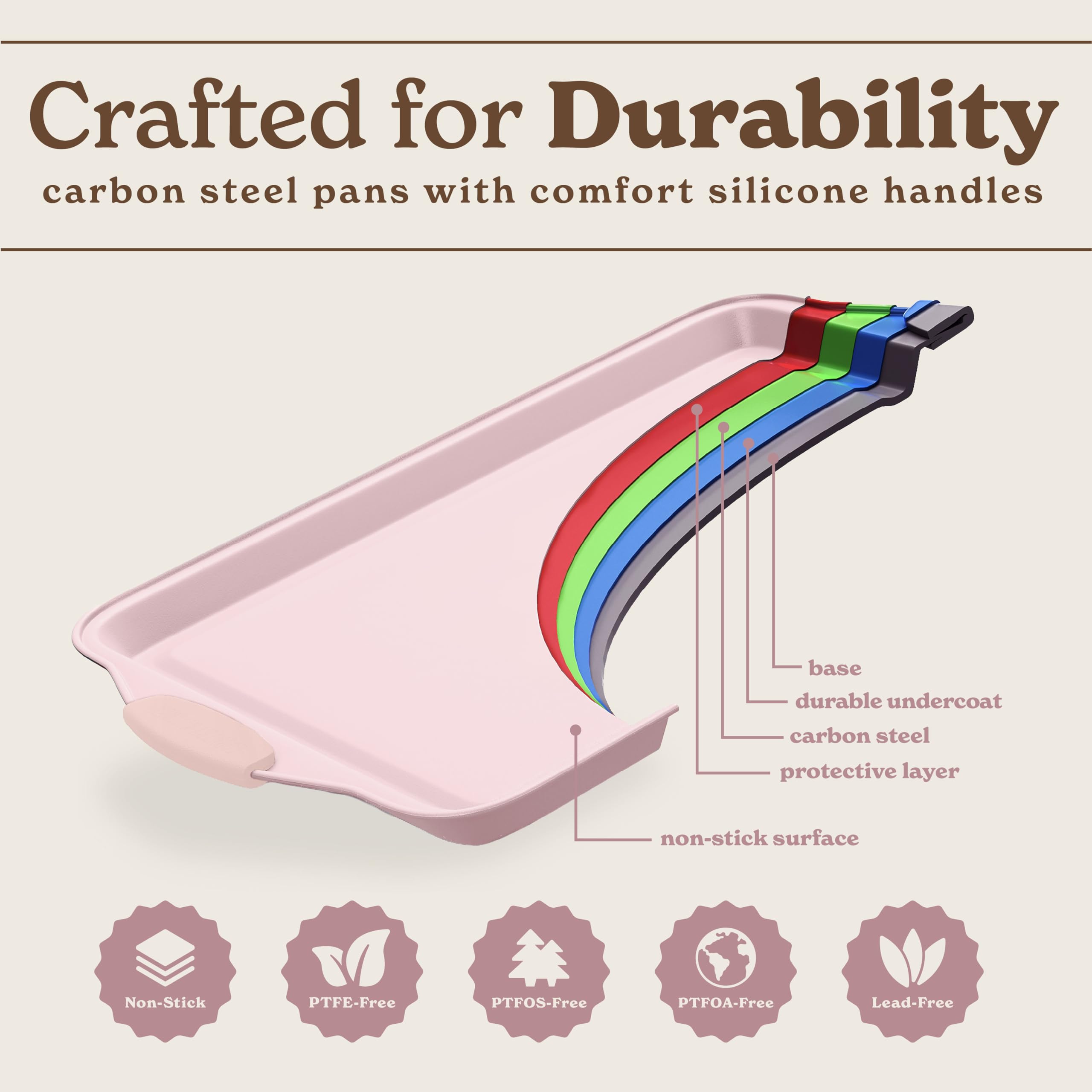 Country Kitchen Nonstick Stackable Bakeware Set - Durable, Easy Release Baking Set- 22 Pc. Includes Silicone Muffin Cups